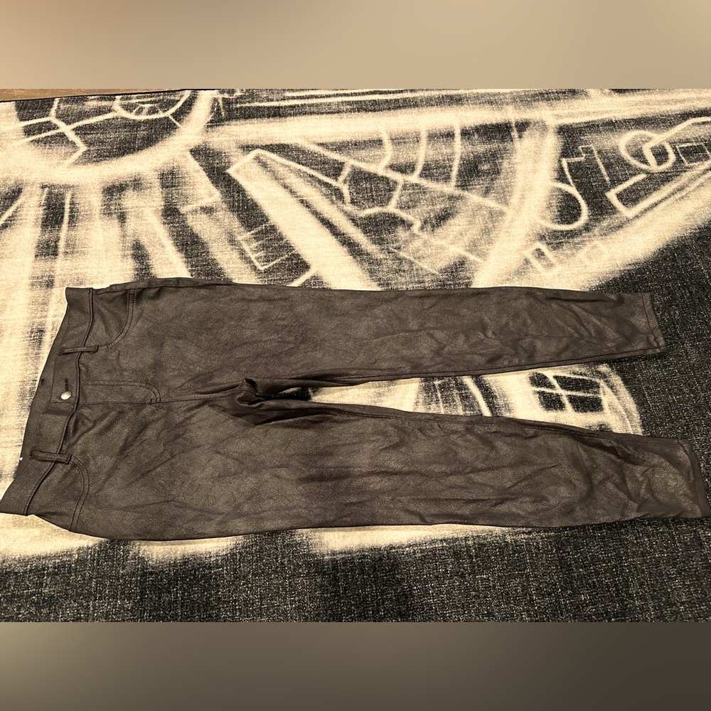 Metallic Gray Leggings